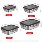 Boîte bento en acier inoxydable 304, vue 3