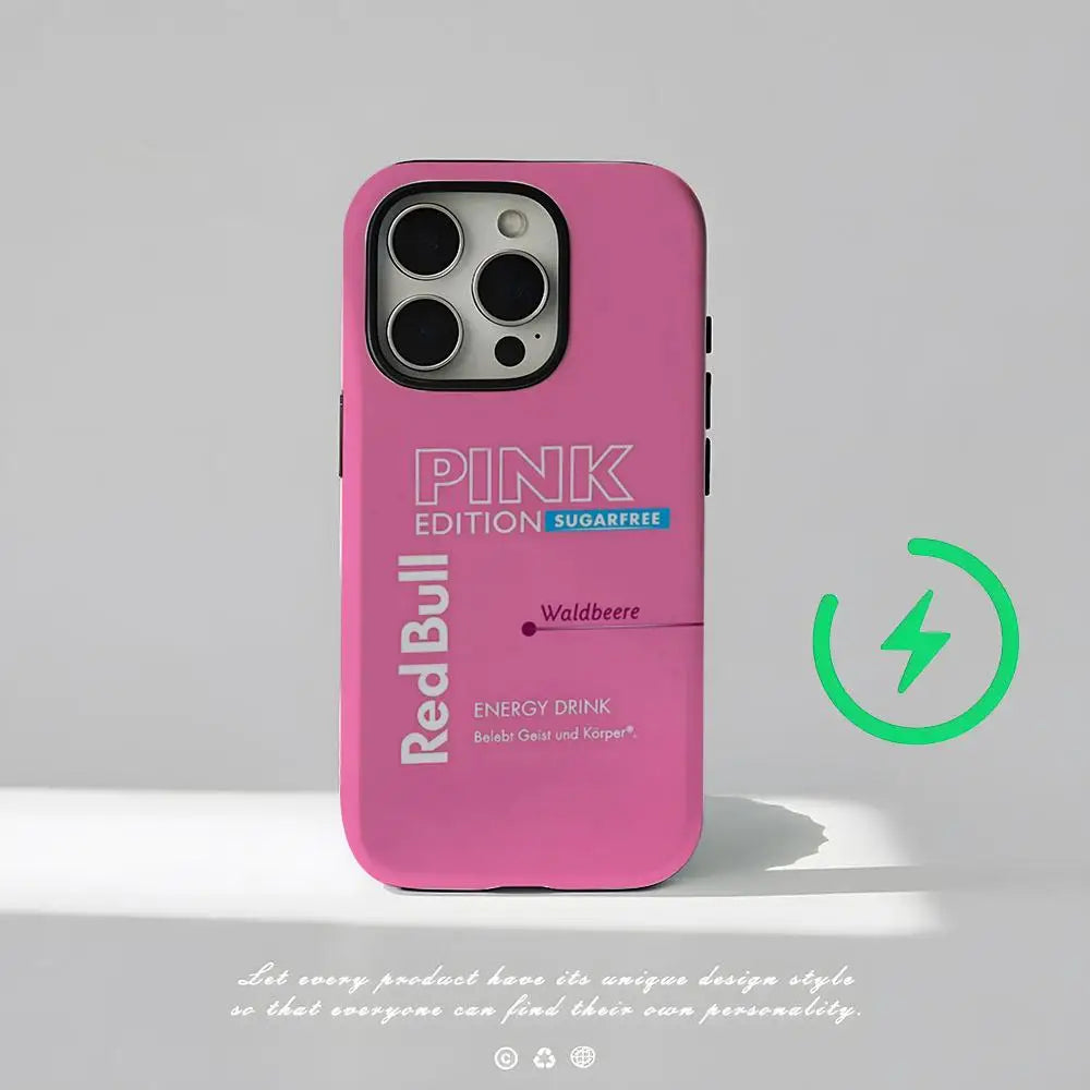 Fashion Red Logo B-BullS Phone Case Magnetic For IPhone 16 15 14 13 12 11 Pro Max X XR XSMax 7 8 Plus Glossy Film Hard PC Cover