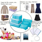 Organiseurs de valise, lot de 6 pochettes, vue 2