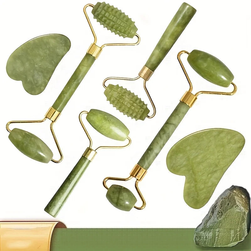 Coffret Gua Sha et rouleau de massage visage